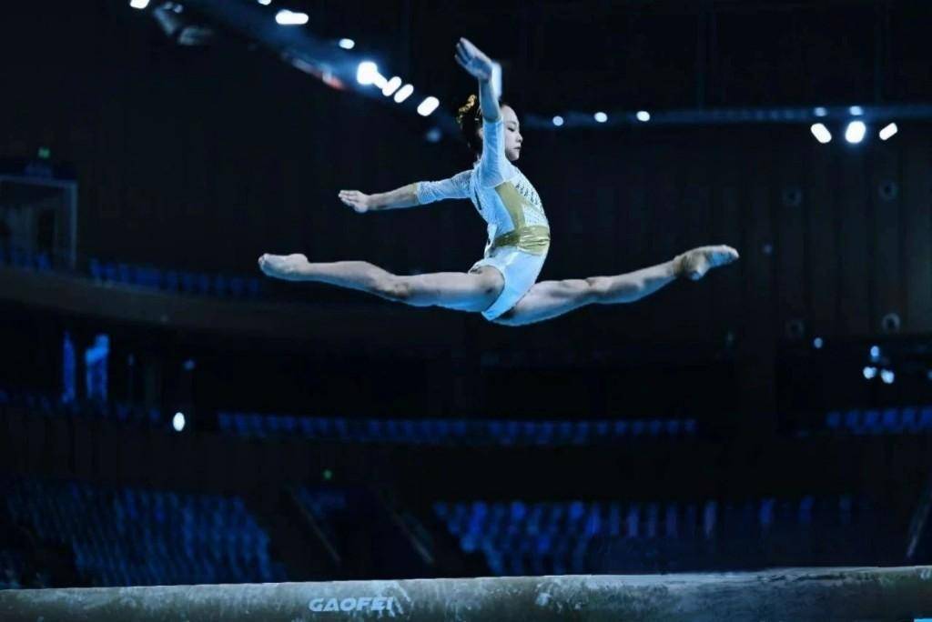 体操比赛中选手优雅表现赢得肯定